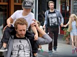Chris Martin takes daughter Apple and son Moses 