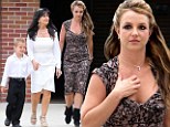 She IS that innocent! Britney Spears slips into a calf length lace dress for Easter Sunday church service 