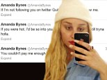 'I plan on ignoring you!' Now troubled Amanda Bynes goes on rant against unidentified ex on Twitter... 