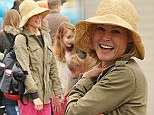 My modern family! Julie Bowen shops with her boys on Easter Sunday