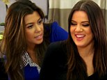 Loving sisters: Kourtney Kardashian offered sister Khloe her 'spare womb� � in an effort to help her childless sibling become a mother, on Sunday night