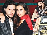 'She's got to be funny... and I like a girl who eats': Game Of Thrones star Kit Harrington describes his ideal woman as he poses with pretty model