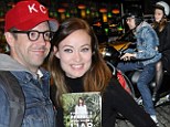 It's a Wilde ride! Jason Sudeikis gives fiancee Olivia a lift on his Vespa after they attend booksigning event