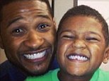 Putting the Tooth Fairy to work! Usher's five-year-old son Usher Raymond V loses his first tooth