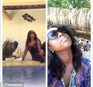 On Monday, Ms Sharpton posted pictures of her sunning herself at a resort in the Gili Islands in Indonesia