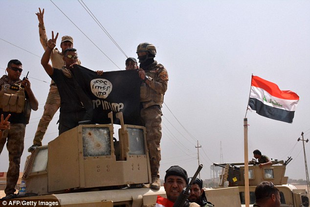 Iraqi troops routed ISIS insurgents, with many running from the highly mechanised troops 