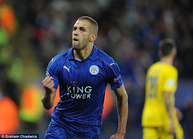 It was Leicester City's first ever Champions League goal at the King Power Stadium