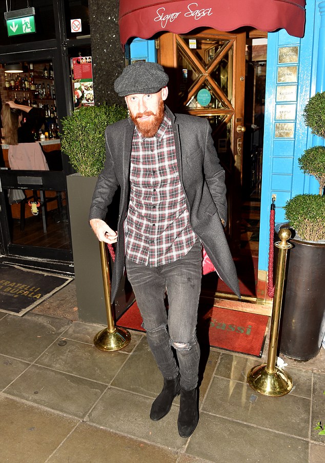 Welsh defender James Collins was dressed smart but kept things low key on the night out