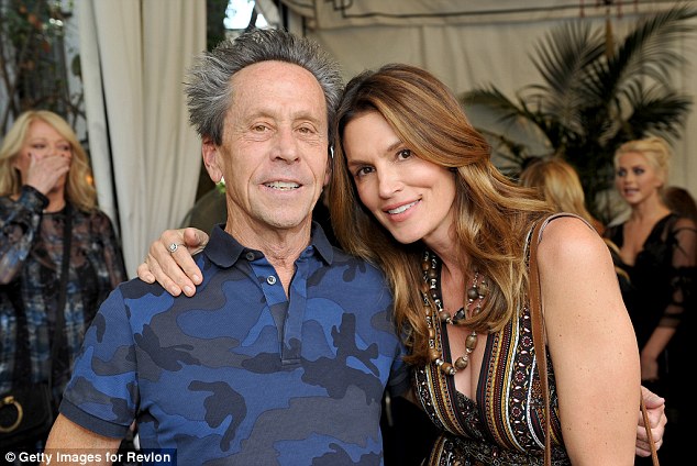 Friends: Cindy caught up with a few friends at the event including producer Brian Grazer