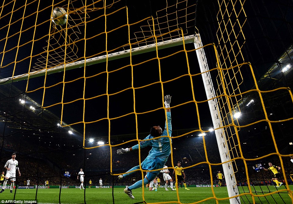 Real keeper Keylor Navas was powerless to stop Schurrle's scything effort in the dying minutes of the contest 