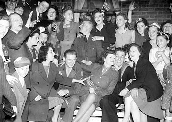 VE Day celebrations in the East End of London.As the nation celebrates the 60th anniversary of the end of the Second World War in Europe, we take a look at how VE Day was celebrated first time round.