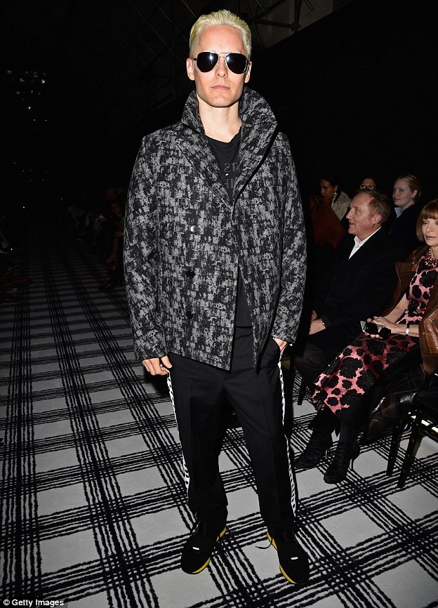 Jared Leto steps out for another Paris Fashion Week show sporting his ...